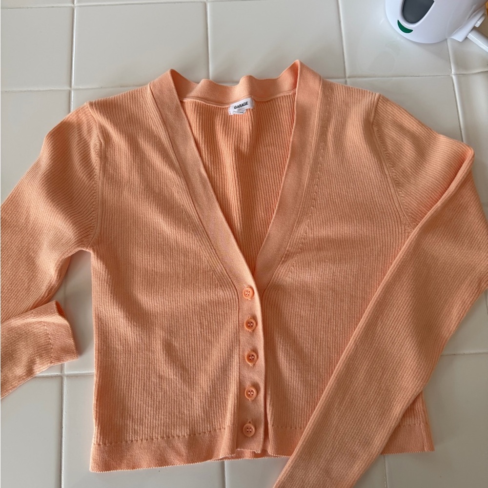 Garage Apricot Button-Up Cardigan